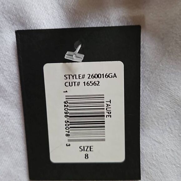 MARINA Lace Sequin Fully Lined Cocktail Dress Taupe 8 - Picture 9 of 9